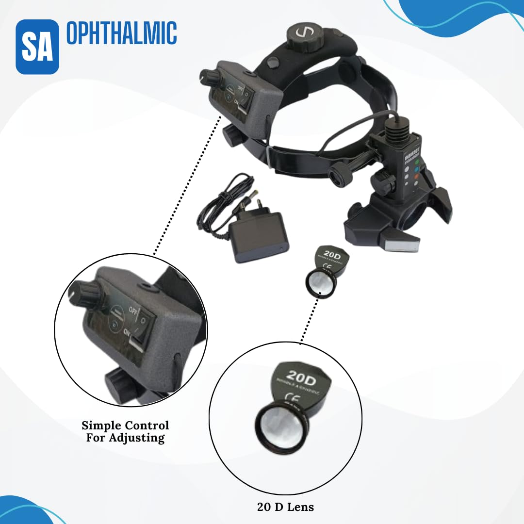 SA OPHTHALMIC Indian Binocular Indirect Ophthalmoscope With 20 D Lens - Image 4 thumbnail