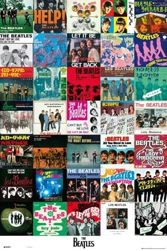Grupo Erik - Poster Beatles- Singles - Deco Maison, Decoration Murale, Affiche Décorative
