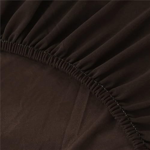 Miniatura 8 de Funda elástica para futón sin brazos, tamaño matrimonial con falda con volantes, funda de sofá plegable lavable y plegable con parte inferior