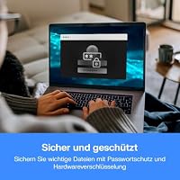 WD My Book 12 TB USB 3.0 Desktop-Festplatte mit Passwortschutz (Desktop-Speicher, Sicherungssoftware, Hardwareverschlüsselung, SuperSpeed USB) – Ansicht 8