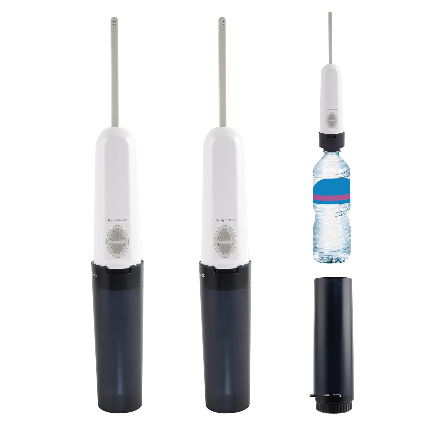 Confezione da 2 bidet da viaggio portatile, mini spruzzatore elettrico per bidet personale, con cavo USB, bidet portatile, pratico per la pulizia dell'igiene personale, lenitiva dopo il parto