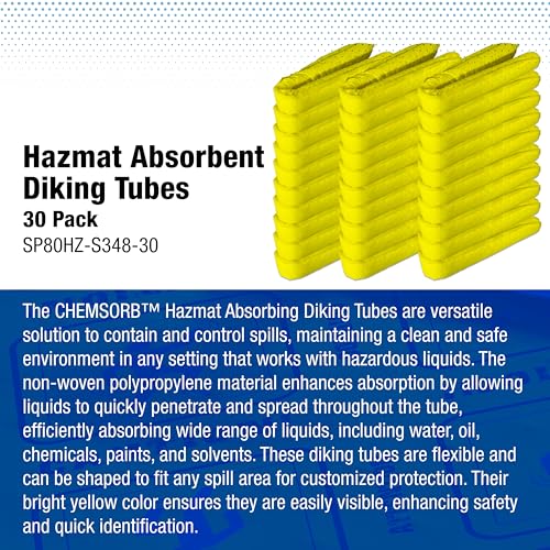 Image of Hazmat Absorbent Diking Tubes - 30 Pack Box