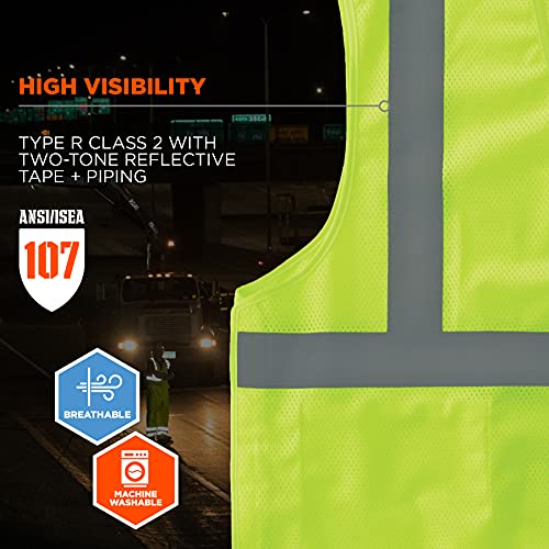 Image of Ergodyne GloWear ANSI High Visibility Orange Breakaway Reflective Safety Vest