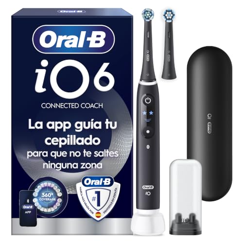 Oral-B iO 6N Cepillo de Dientes Eléctrico, con 2 Cabezales, Negro