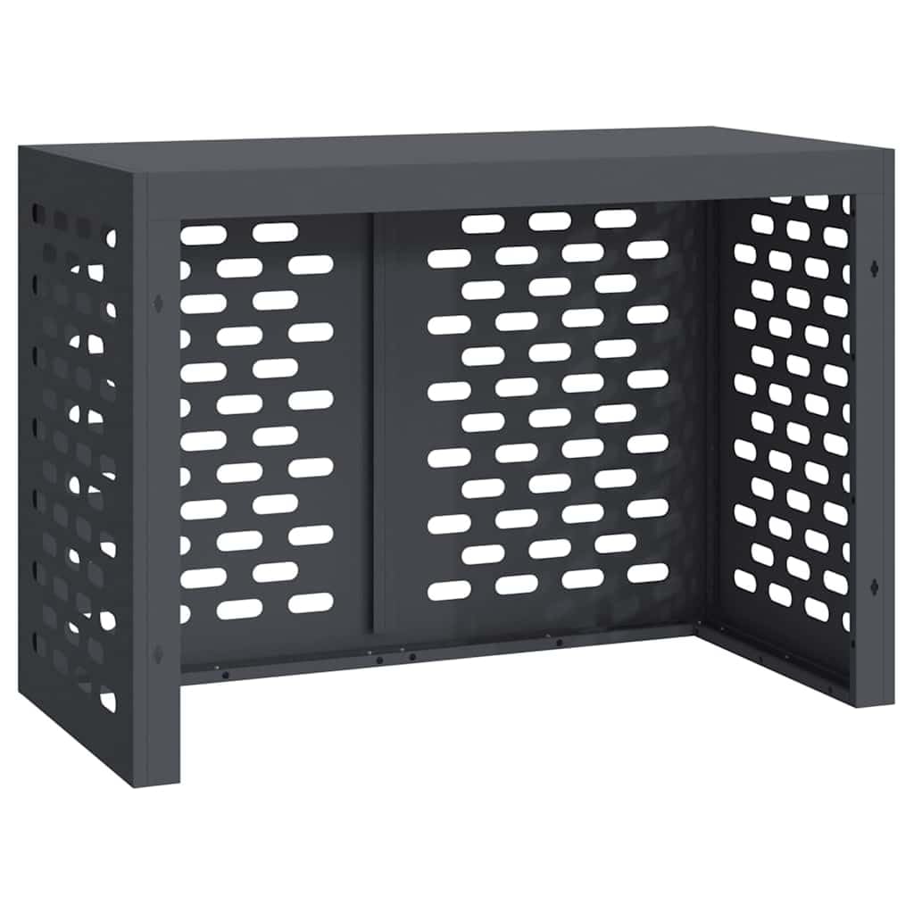 vidaXL Funda para Aire Acondicionado Antracita 100 x 50 x 70 cm Acero, Funda para Aire Acondicionado, Rectangular, diseño Moderno, protección al Aire Libre, Esencial para terraza
