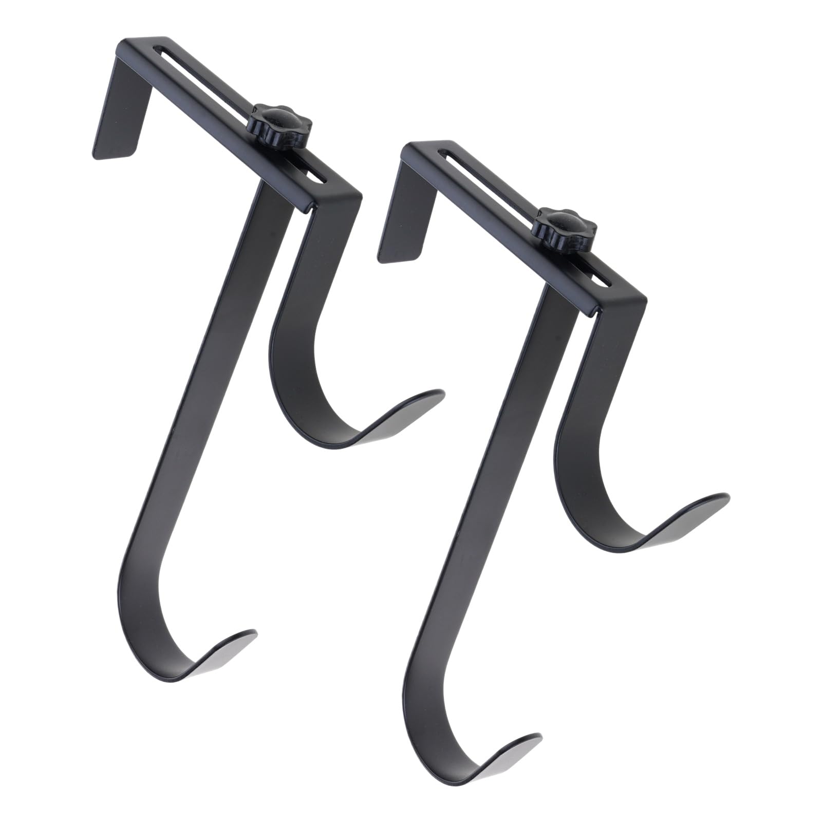 DFHINSC Space Saving Pool Poles Hangers Adjustable Metal Pool Skimmer Hook for Home Practical Swimming Accessories Holder Metal Double Hook