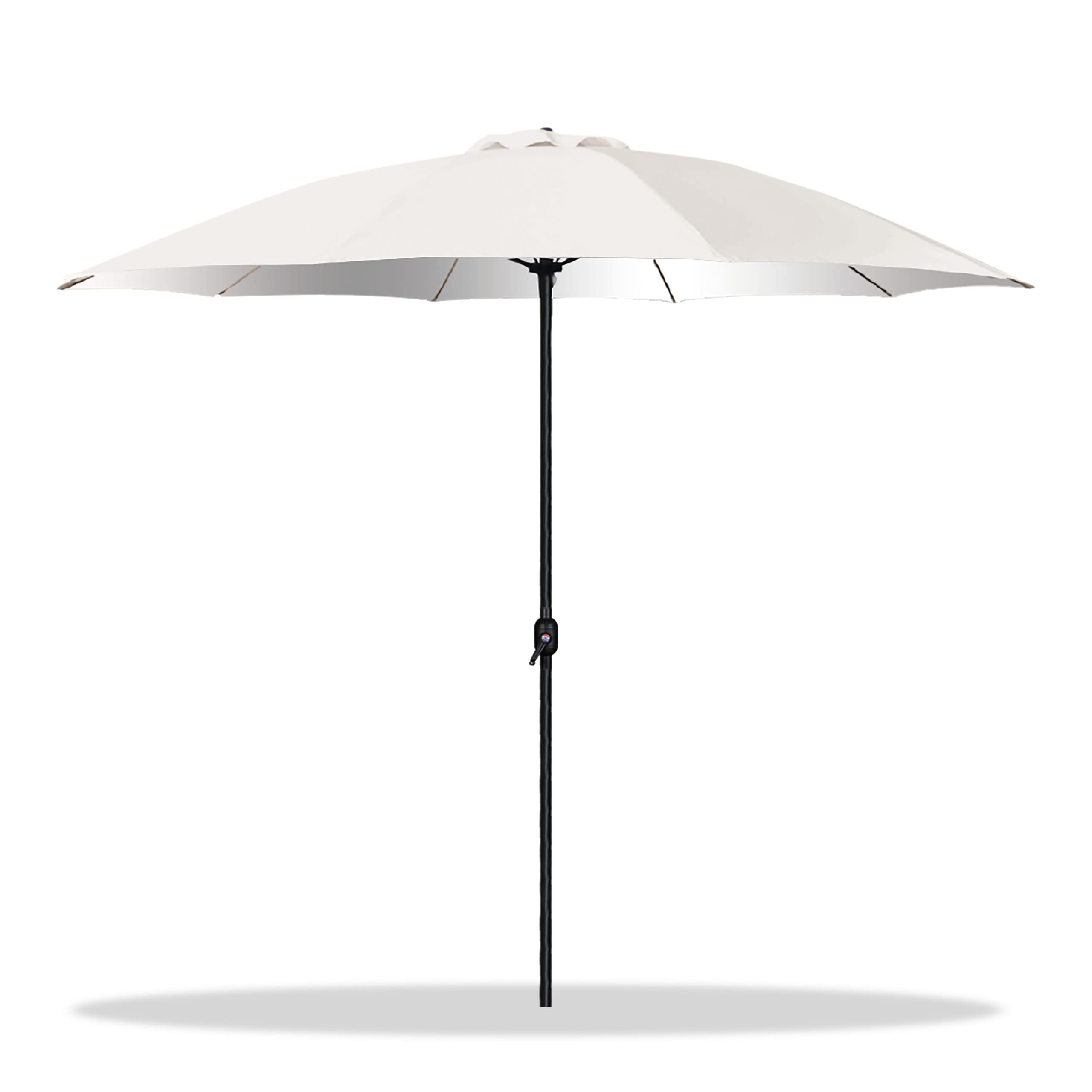Acomoda Textil – Sombrilla de Jardín con Forro Anti UV. Parasol de Aluminio con Manivela, Toldo Octogonal 3 M Ø para Terrazas y Patios 244 x 300cm.
