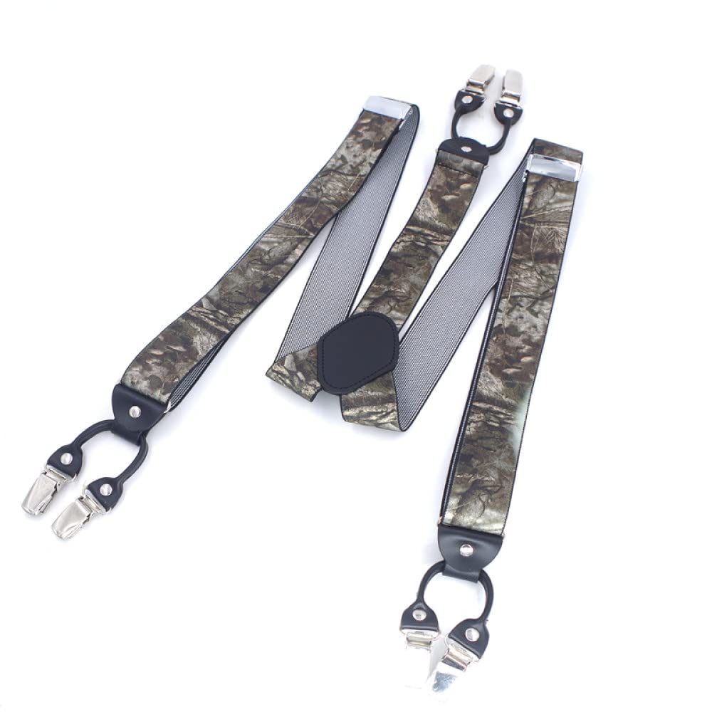szelki, Kamuflaż Szelki Skórzane szelki męskie Motocykle Outdoor Spodnie Pasek Prezent dla ojca/męża 3,5 * 120 cm