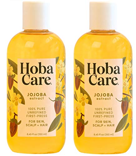 The Original Jojoba Company - HobaCare Jojoba 8.45 oz - 2-Pack (16.90 oz. 500mL) Pure Jojoba for Face, Body, and Hair - 100% Pure Jojoba The Original Jojoba Company - HobaCare Jojoba 8.45 oz - 2-Pack (16.90 oz. 500mL) Pure Jojoba for Face, Body, and Hair - 100% Pure Jojoba