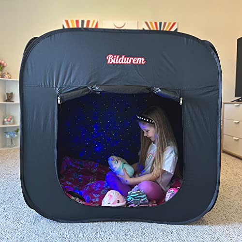 Sensory Tent for Kids with Autism, ADHD, SPD - Calm Corner Helps Children Relax, Reduce Anxiety & Improve Focus - Portable Pop-up Blackout Play Tent with Travel Bag