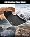 3W Floor Mats Compatible for Mercedes Benz E-Class 2017-2023 TPE All Weather Custom Fit Floor Liner for E300 E320 E350 E400 E550 E63, 1st&2nd Row Full Set Car Liners Black (Sedan Only)