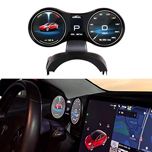 Gauge Cluster Screen Display for Tesla Model Y Model 3 Standard Long Range Performance with Speedometer Gear Display Driving Mode OEM Style Easy Installation for Dashboard Gauge Cluster Screen Display for Tesla Model Y Model 3 Standard Long Range Performance with Speedometer Gear Display Driving Mode OEM Style Easy Installation for Dashboard