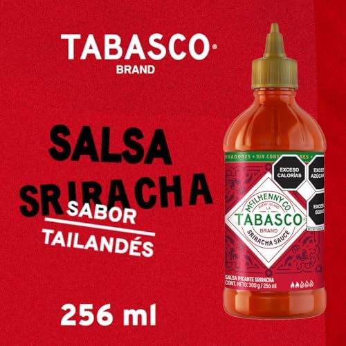 Tabasco Sriracha Hot Sauce, Spicy Savoury Sweet, Pepper Sauce Flavour, Vegan Friendly, Gluten Free, 256mL