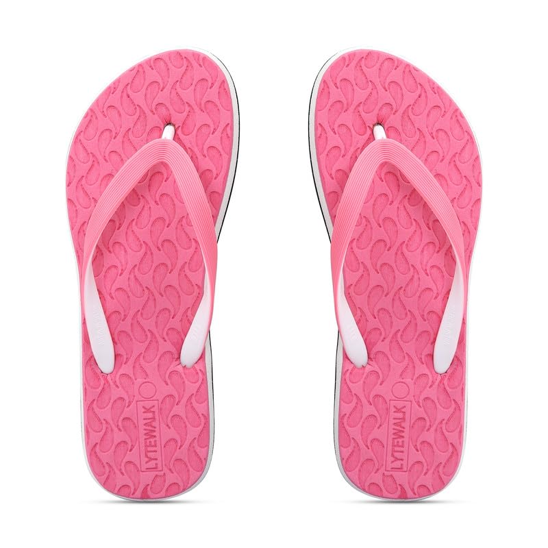 LYTEWALK Rubberised E.V.A Sandals For Womens Comfortable & Stylish/Ideal For Casual & Formal Occasions (6_Pink) (B0CLLS973F) Amazon Price History, Amazon Price Tracker