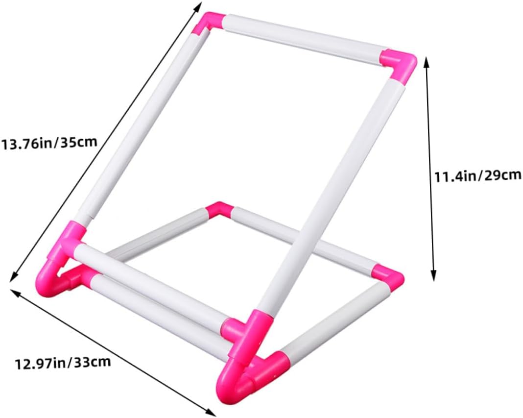 Operitacx Embroidery Frame Stand Plastic Cross Stitch Scroll Holder for Comfortable Stitching and Quilting Projects Versatile Craft Embroidery Stand Base for Relaxed Sewing