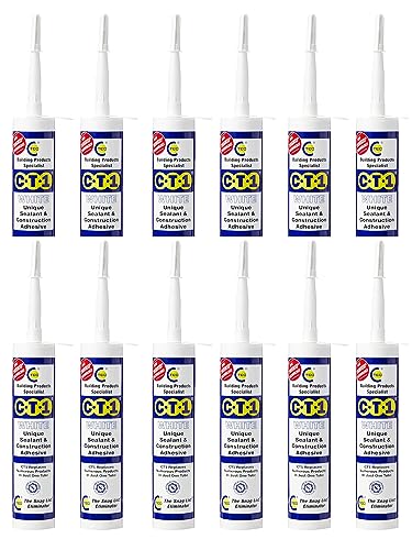 Mastic CT1 d'étanchéité et d'adhésif bâtiment blanc multi-matériaux