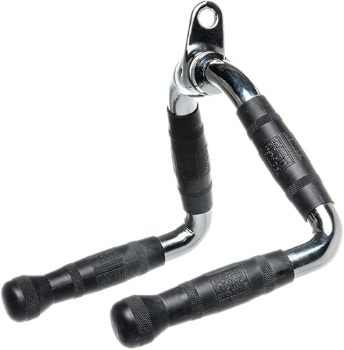 Miniatura 2 de Power Systems Accesorio de barra de ejercicio giratoria prémium para sistemas de máquinas de cable, barra en forma de U con dos opciones de agarre,