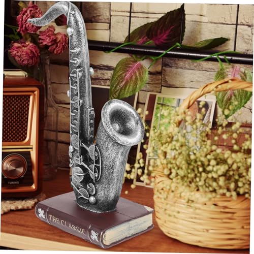 ifundom Estátua De Instrumento Musical De Resina Tampo De Mesa Mini Estatueta Estátua De Saxofone De