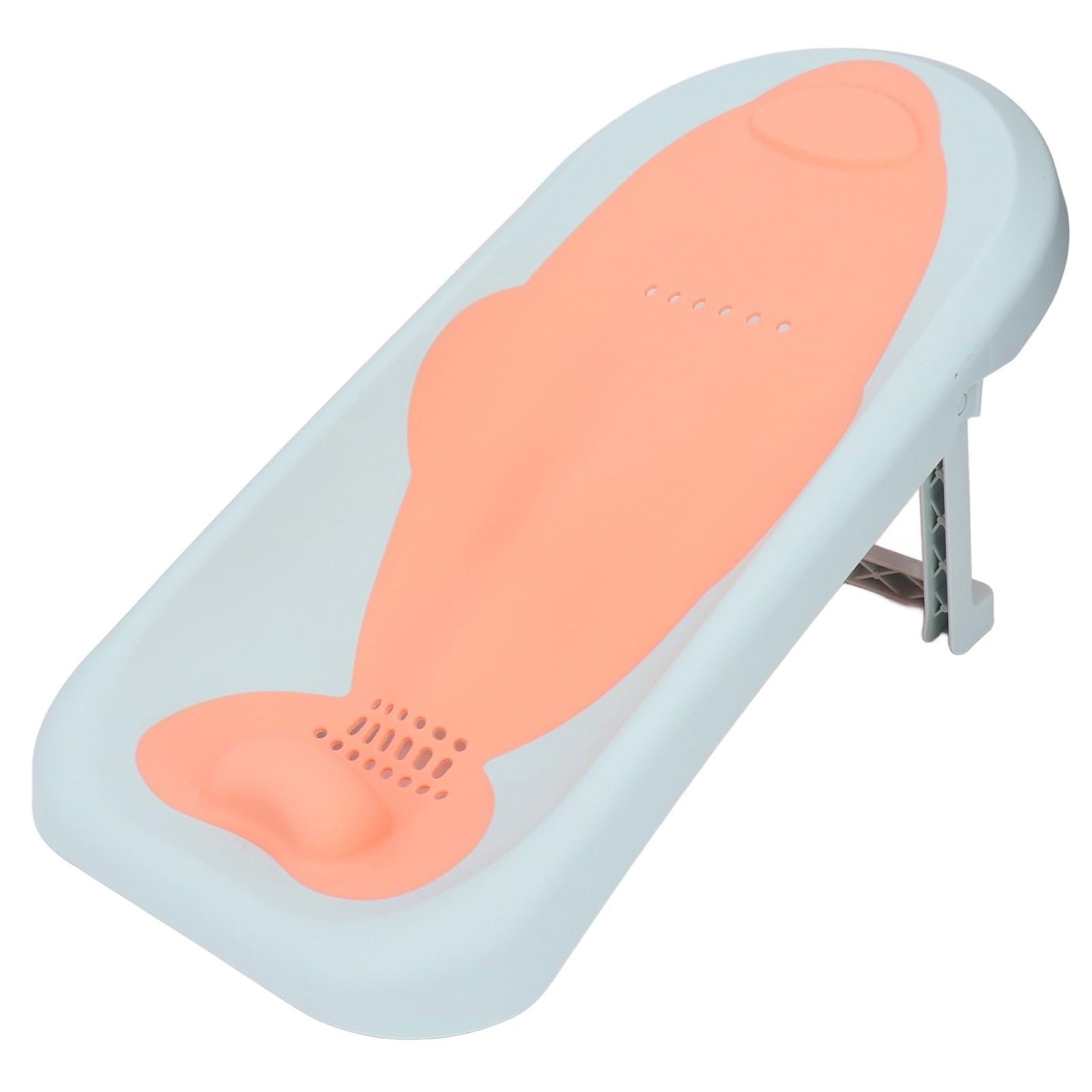 Supporto per Seggiolino per Bagnetto, Supporto per Bagnetto Ergonomico Pieghevole per Lavandino per Neonato (Verde Matcha)