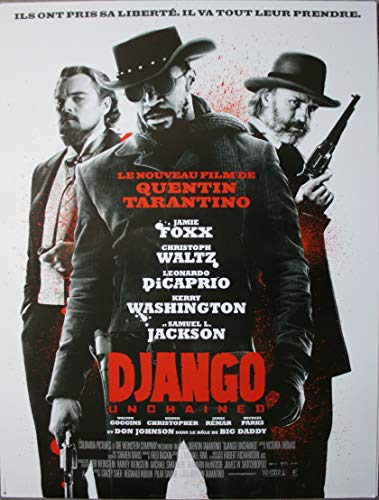 Django Unchained Affiche Cinéma Originale ROULEE (Format 53x40 cm) Quentin Tarantino