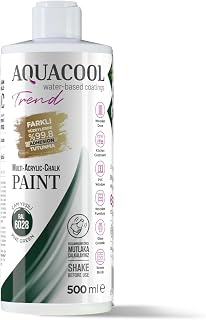 MAC paint - All In One Chalk paint, Furniture, Cabinet, Countertop, Tile Paint, no primer or sanding needed. Matte Finish. 16.9 Fl Oz (RAL 6028 Pine Green)