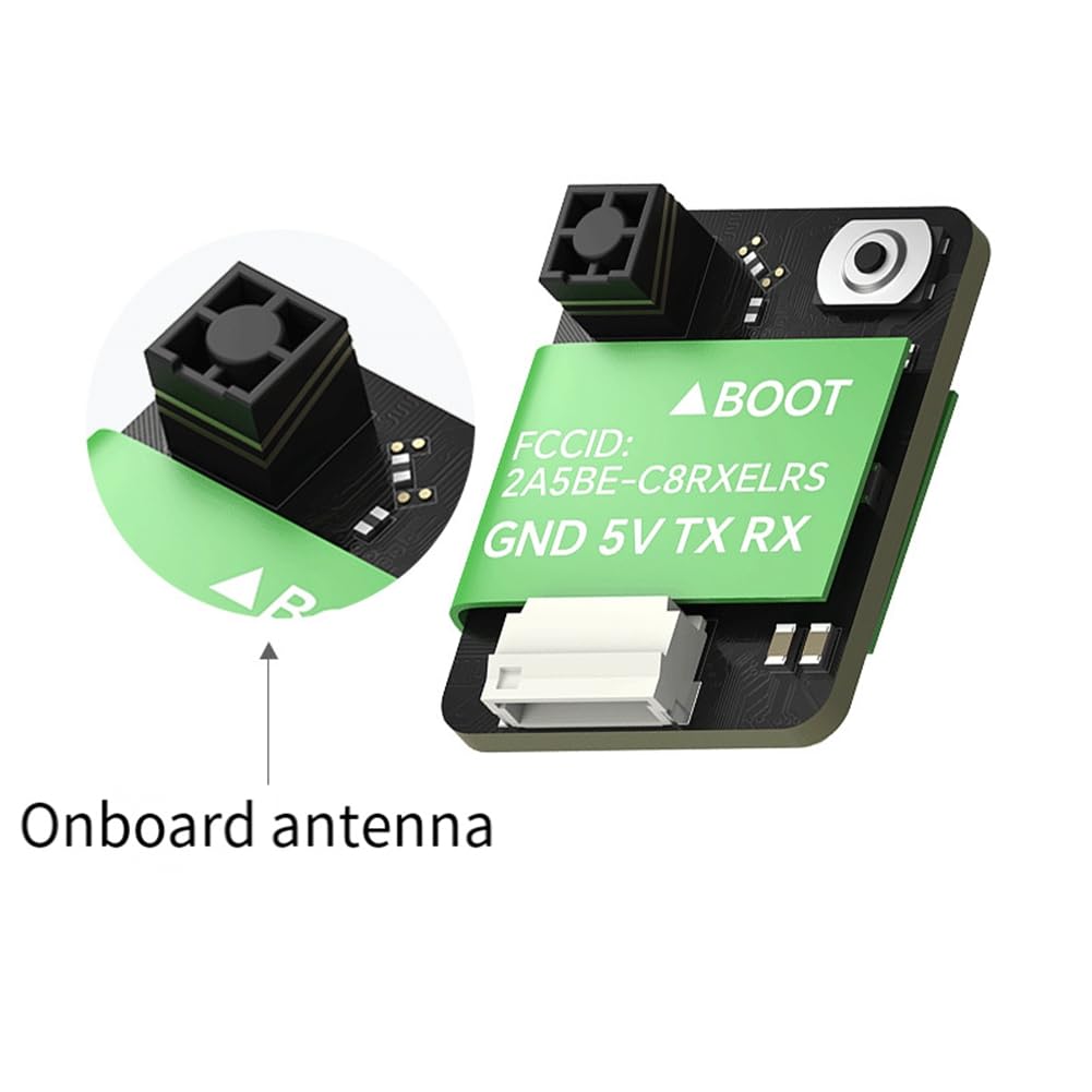 Booso ELRS 2.4GHz Nano RX Receptor Antena Integrada de Código Abierto para RC FPV Racing Drone
