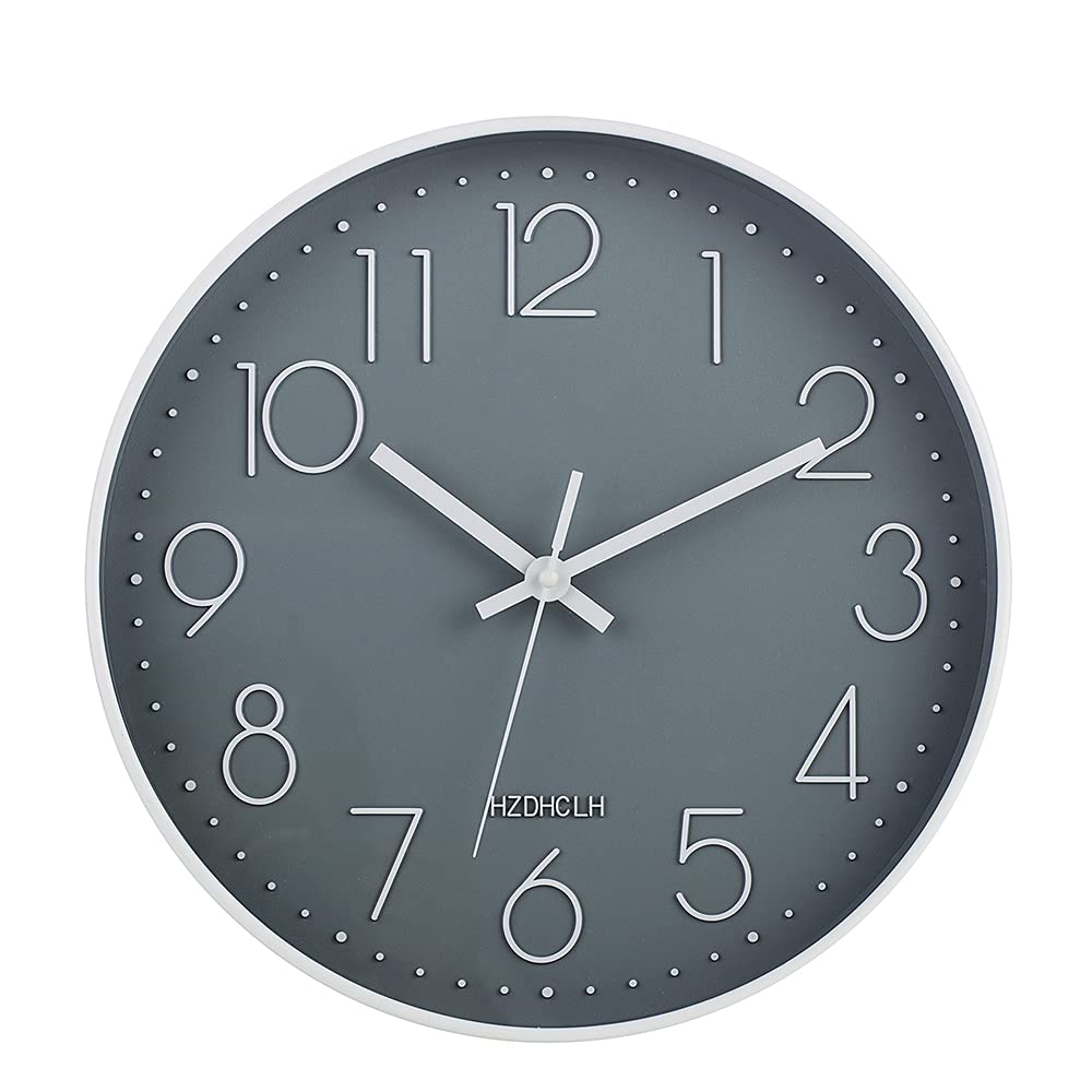 Buy HZDHCLH Wall Clock 12 Inch Silent Non Ticking Clock for Living Room