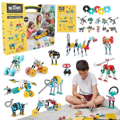 Image of The Off Bits Educational STEM Toys for 6+: Robot Toy Building Sets, 3-in-1 Engineering Kit for Boys and Girls, Build Your Own STEM Building Toys with Endless Possibilities (Family Kit)