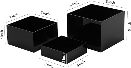 Miniatura 2 de Cubo de acrílico que catering Buffet Riser, estante del soporte de exhibición para el partido, mostrador al por menor, exposición, configuración de