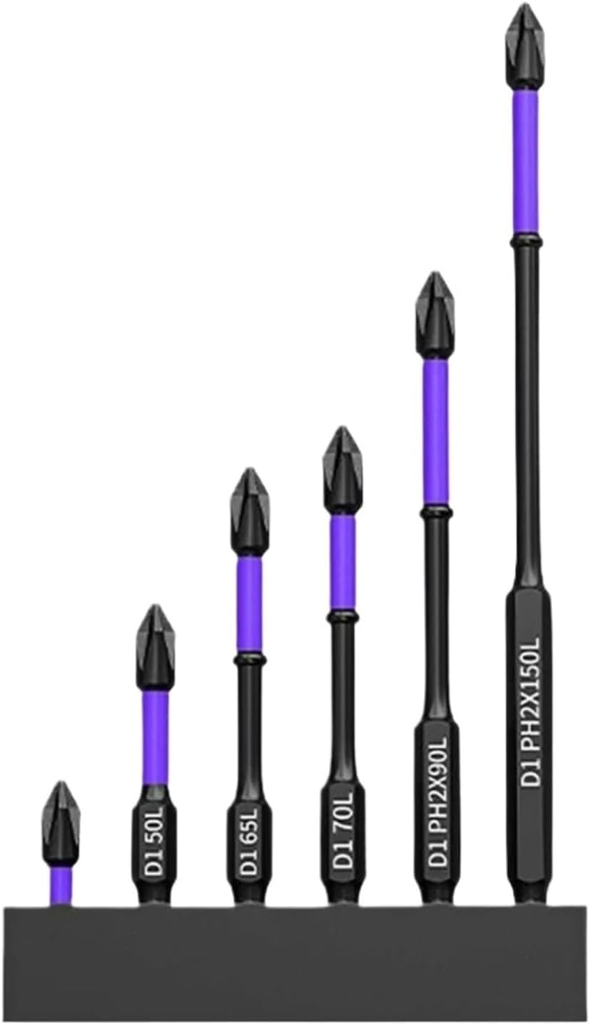 Cross Screwdriver Bits D1 High Hardness Anti-Shock Batch Head Non-Slip Impact Driver Bit Sets for Power Drilling