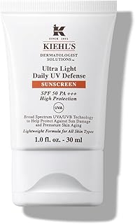 KIEHL'S Ultra Light Daily UV Defense SPF 50, hochwirksame Anti-Aging-Gesichtspflege mit LSF 50, Gesichtslotion mit hohem Lichtschutzfaktor, für langanhaltend jugendliche Haut