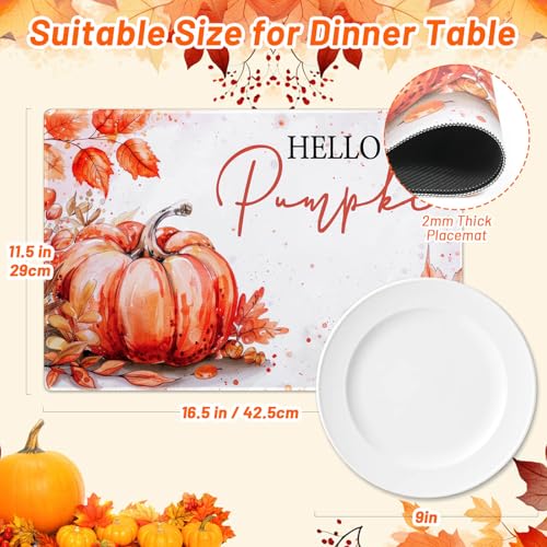 Sets de table d'automne de qualité supérieure Billbotk pour table raffinée
