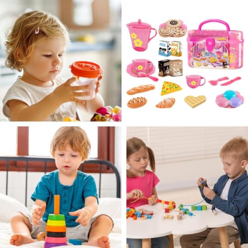 Accesorios de cocina de juguete Finge para niños con comida interactiva 4