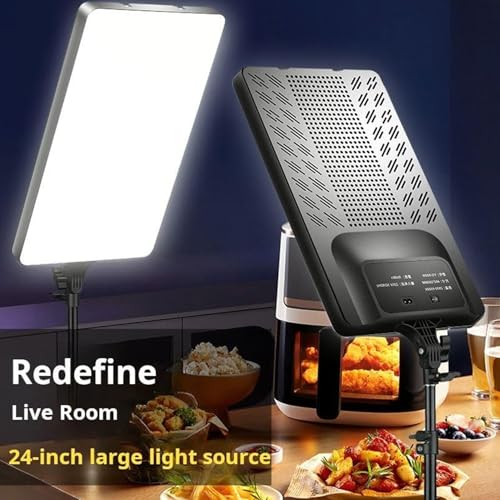 Image of GiftMax RL-24 21inch LED Video Soft Light Panel, 90W for Studio Photography | Video Recording | Conference | YouTube,2700K-5700K CRI95+ | with Remote Control
