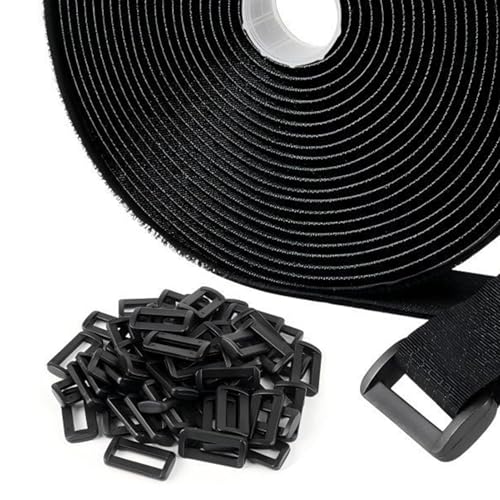 Cinta de gancho y bucle autoadhesiva de nylon: correa ajustable para interior y exterior 8
