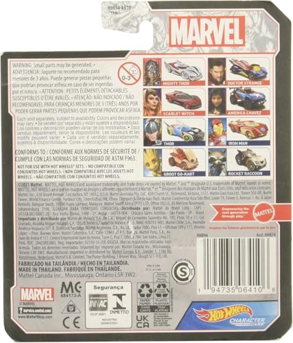 Hot Wheels Character Cars Iron Man a Escala 1:32 miniatura 2