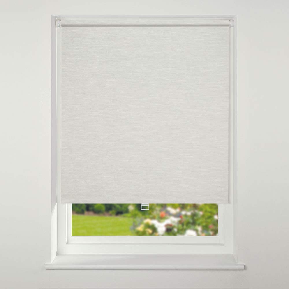 Swish Stone Cordless Textured Thermal Blackout Roller Blind, W120cm