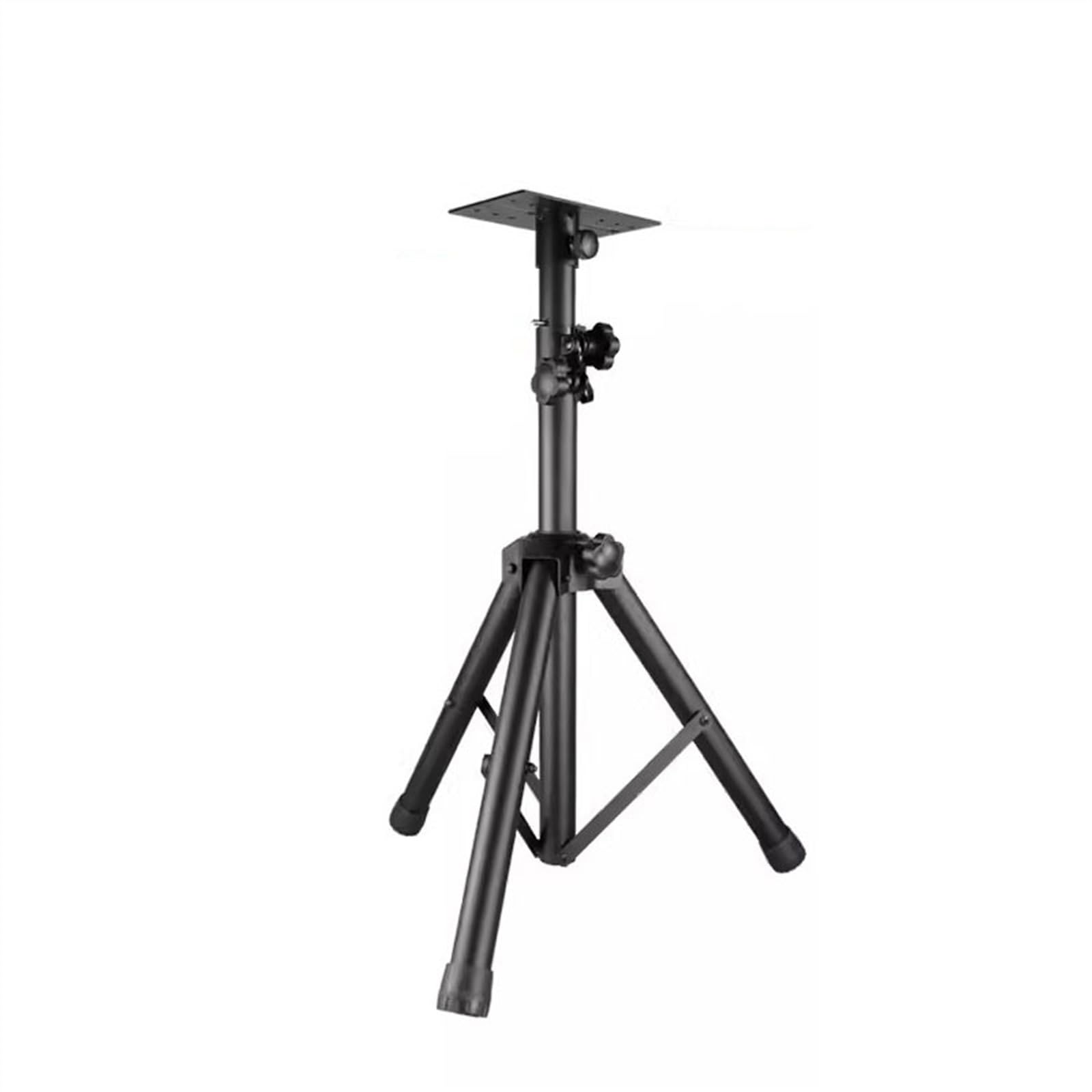 Soporte de altavoz de metal completo, soporte de altavoz grueso profesional, trípode de sonido, bolsa de tarjetas de escenario, trípode portátil, soportes para monitor de estudio (negro)