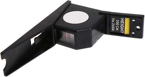 Miniatura 5 de Misright 78.7 in estadiómetro negro montado en la pared metro de altura regla de crecimiento CM métrico