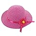 Produktbild Cuteelf Baby Hut Eltern-Kind-Strand Sonnenblende Blume Hut Baby Kind Mädchen Sommer Blume Blume Stroh Sonnenschirm kühle Sonne Hut Strand kleine Blume Hut Sommer