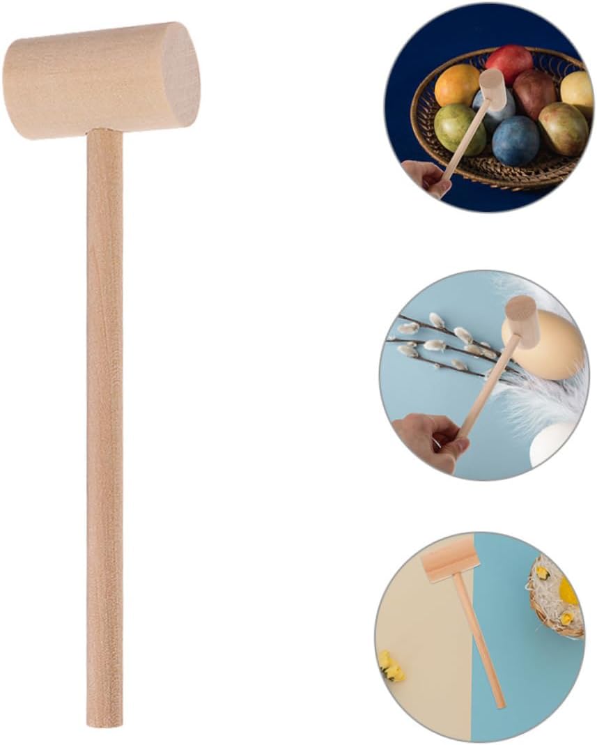 OUNONA 15pcs Wooden Mallet for Seafood Crab and Lobster Hammers Comfortable Grip for Home Cooks and Professionals for Shellfish and Cake Pounding