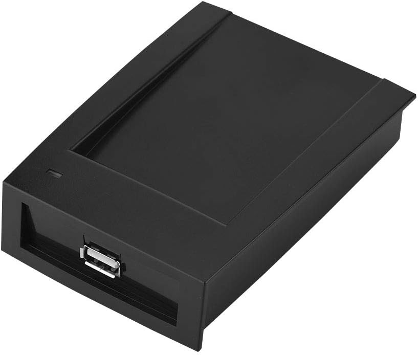 Karlak 125KHz USB Card Reader High Performance No Driver Needed for Attendance Black Plastic 4.3 * 3.1 * 1.1in