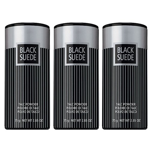 (Lot of 3) Brand New Avon Men's Body Talc Powders Black Suede 2.65 oz/75g