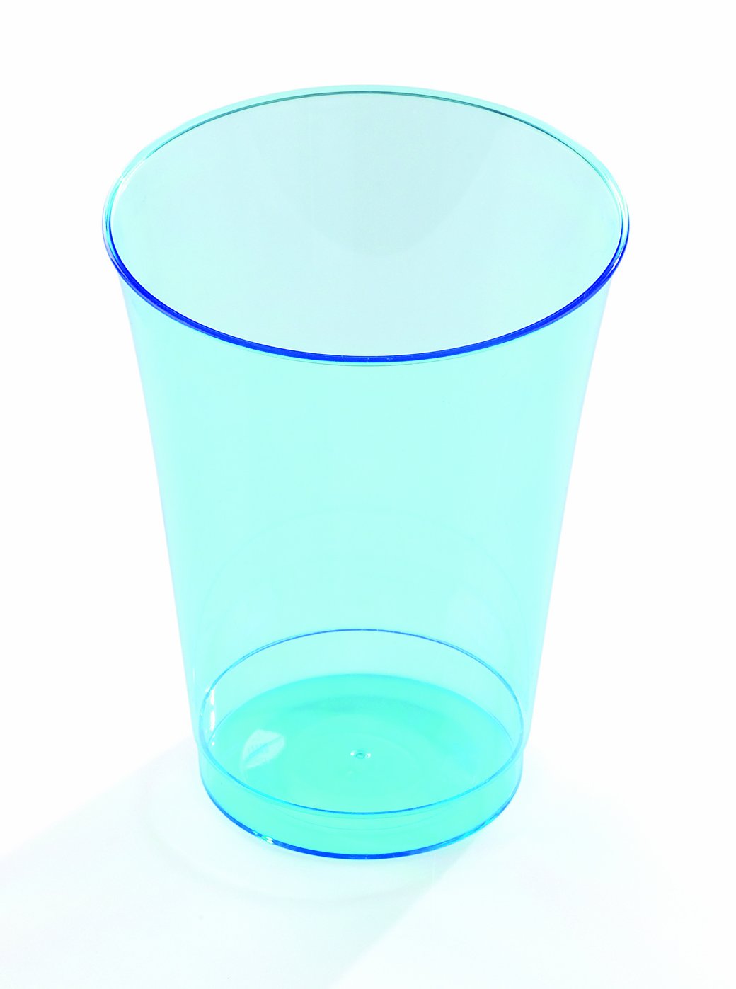 Mozaik10 Turquoise Blue Plastic Cups 200ml