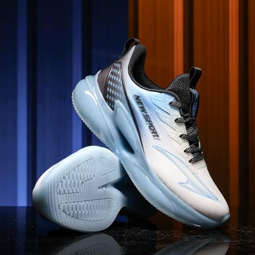 Image of ASIAN Quantum-27 Men's Sports Running Shoes with See-Through Air Sole, Memory Foam Comfort, Breathable Knit Upper & Stylish Athletic Performance Design