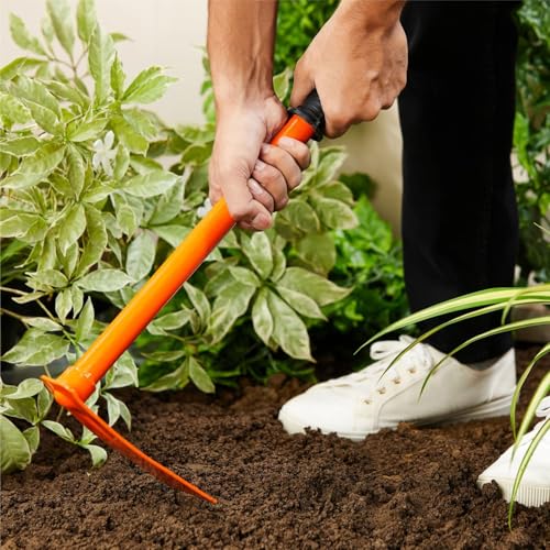 Image of Go Hooked Heavy Duty Garden Kit | Garden Pickaxe (Tiller) & Hand Hoes with Prongs-2 Nos.|Garden Kit Essentials, Strong, Durable Steel Planter Accessories |Gardening Tools for Home Garden- Set of 3