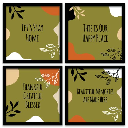 Image of kotart Engineered Wood - Frames For Wall Decor Motivational Quotes Photo Frames For Wall Decoration Quote Wall Poster With Frame Wall Frames For Home & Living Room (Art 6, 10x10 inch)