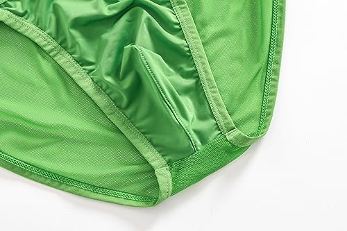 Men's Soft Gauze Low Rise Pouch Comfy Lightweight Underwear Briefs2