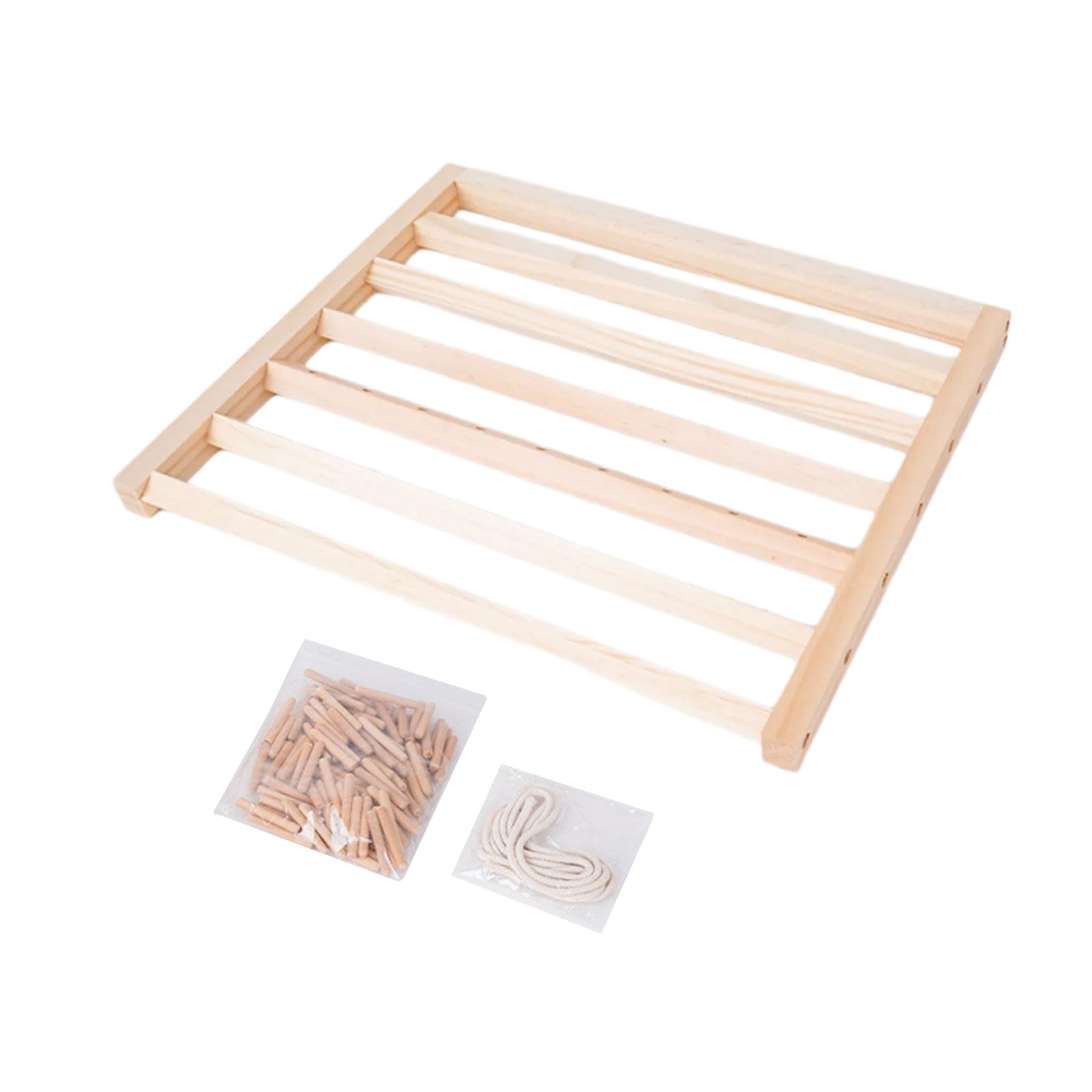 Msioytog Sewing and Embroidery Organization Rack Wood Thread Stand Rack for Organizing Sewing and Quilting Supplies Embroidery Storage