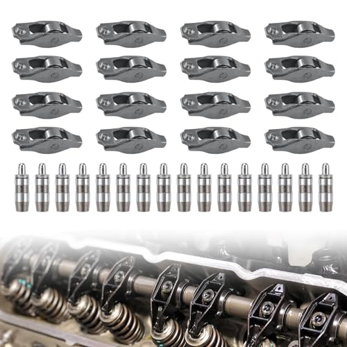 Rocker Arms Valve Lifter Kit 53020742AC 53021077 Compatible for 2001-2012 Dodge Ram 1500 Dakota Durango Dakota Jeep Grand Cherokee Liberty 3.7L 4.7L